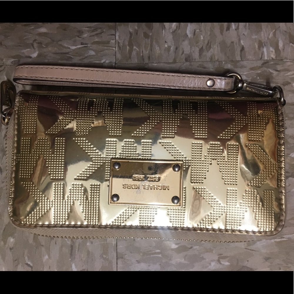 Michael Kors gold wallet